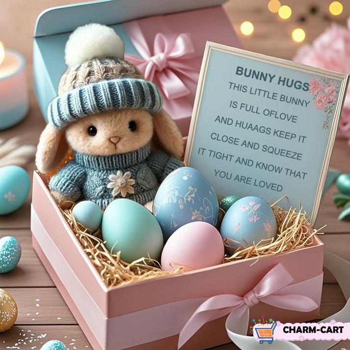 💖Spanish Masterpieces🔥Handmade Mini Bunny Hug Cute Easter Gift🐇🎁