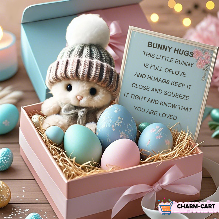 💖Spanish Masterpieces🔥Handmade Mini Bunny Hug Cute Easter Gift🐇🎁