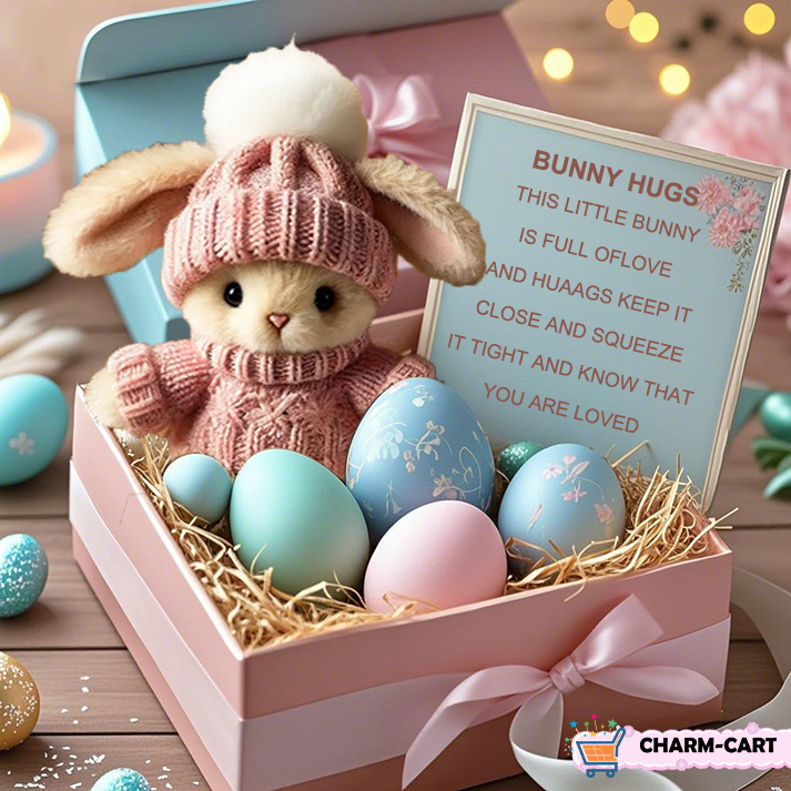 💖Spanish Masterpieces🔥Handmade Mini Bunny Hug Cute Easter Gift🐇🎁