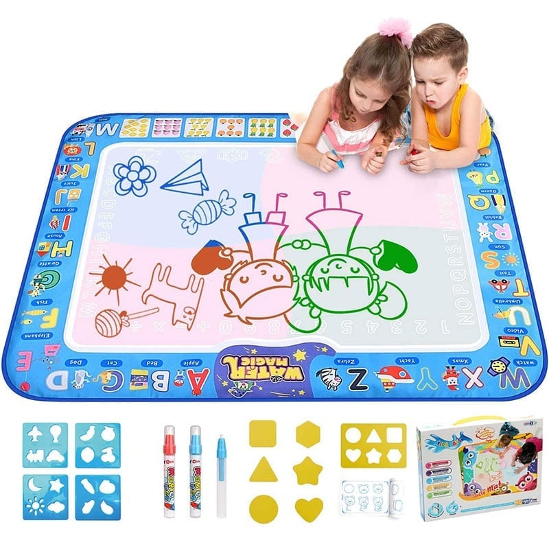 š„Water Doodle Mat, Aqua Painting Drawing Mat Mess Free Learning Toy Mat