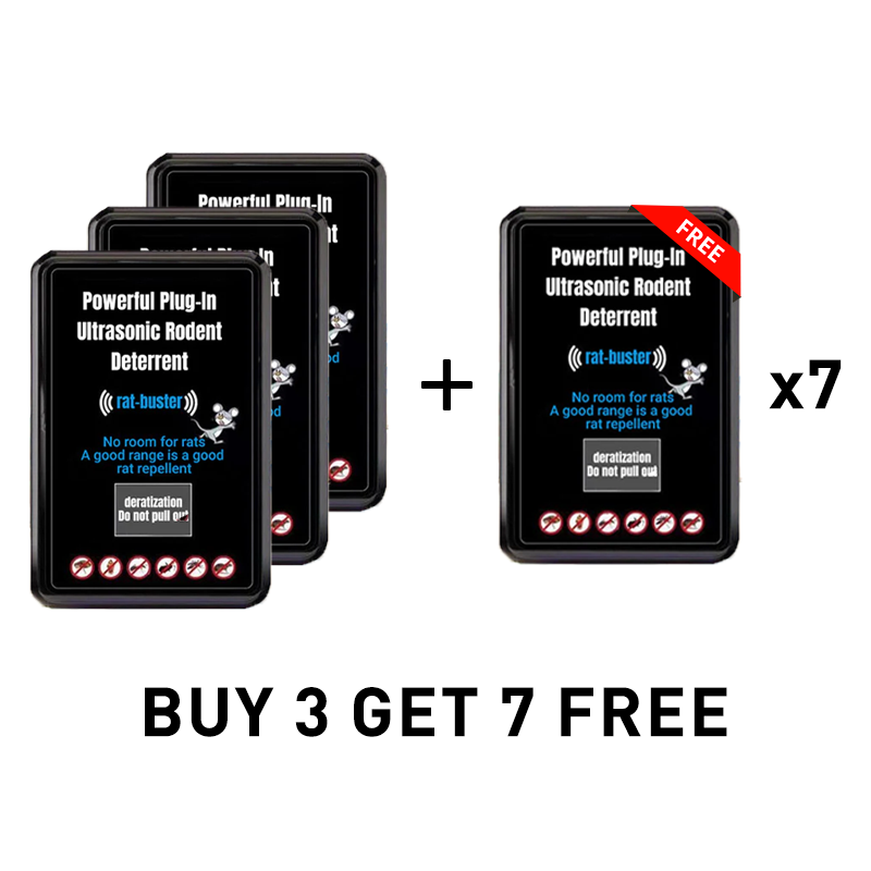 š„LAST DAY PROMOTION - BUY 1 GET 1 FREE!!š„Powerful Plug-In Ultrasonic Rodent Deterrent