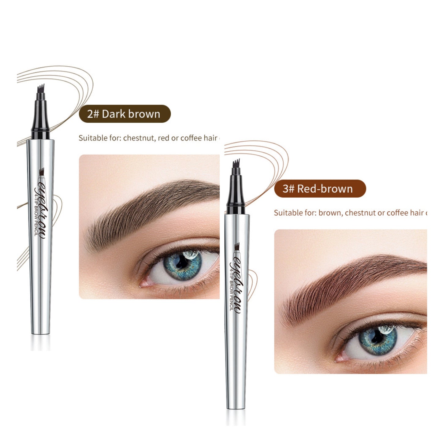 BUY 1 GET 1 FREE(🎉 2 PCS)🎉High Quality 3D Waterproof Microblading Eyebrow Pen 4 Fork Tip Tattoo Pencil