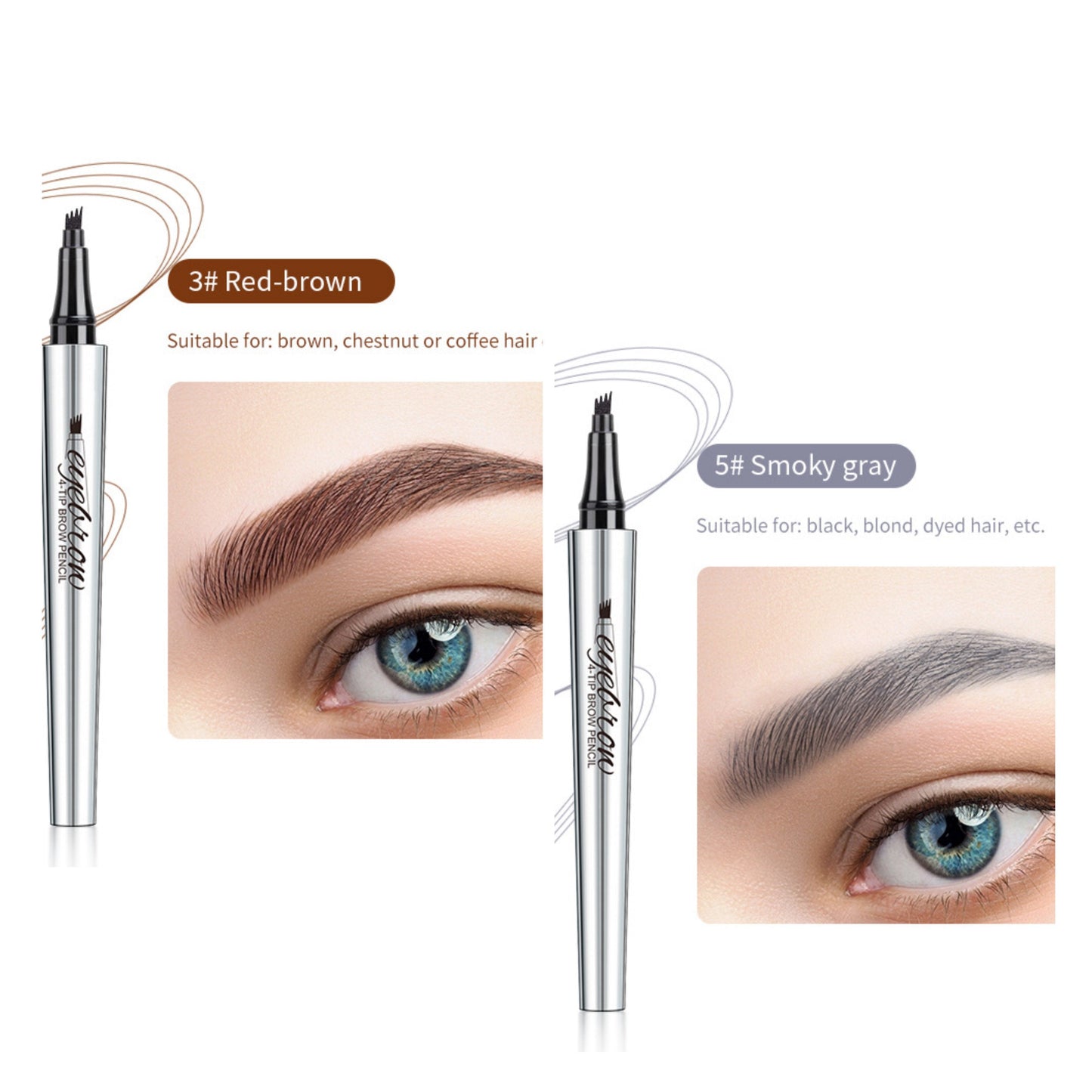 BUY 1 GET 1 FREE(🎉 2 PCS)🎉High Quality 3D Waterproof Microblading Eyebrow Pen 4 Fork Tip Tattoo Pencil