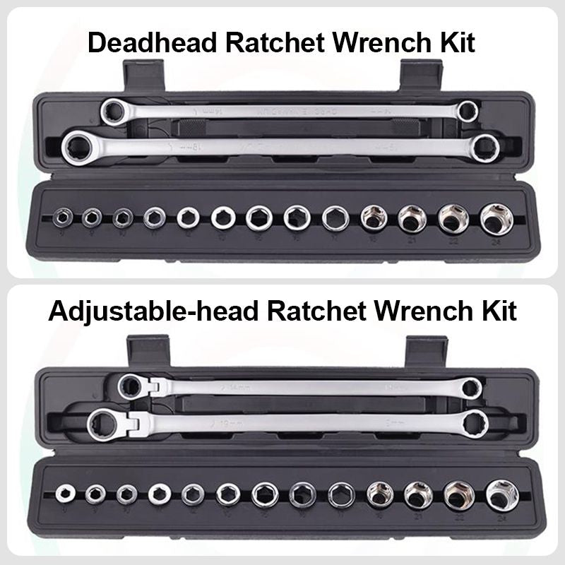 🔧🧰15pcs Adjustable Ratchet Wrench Kit(49%OFF)- Free shipping📦