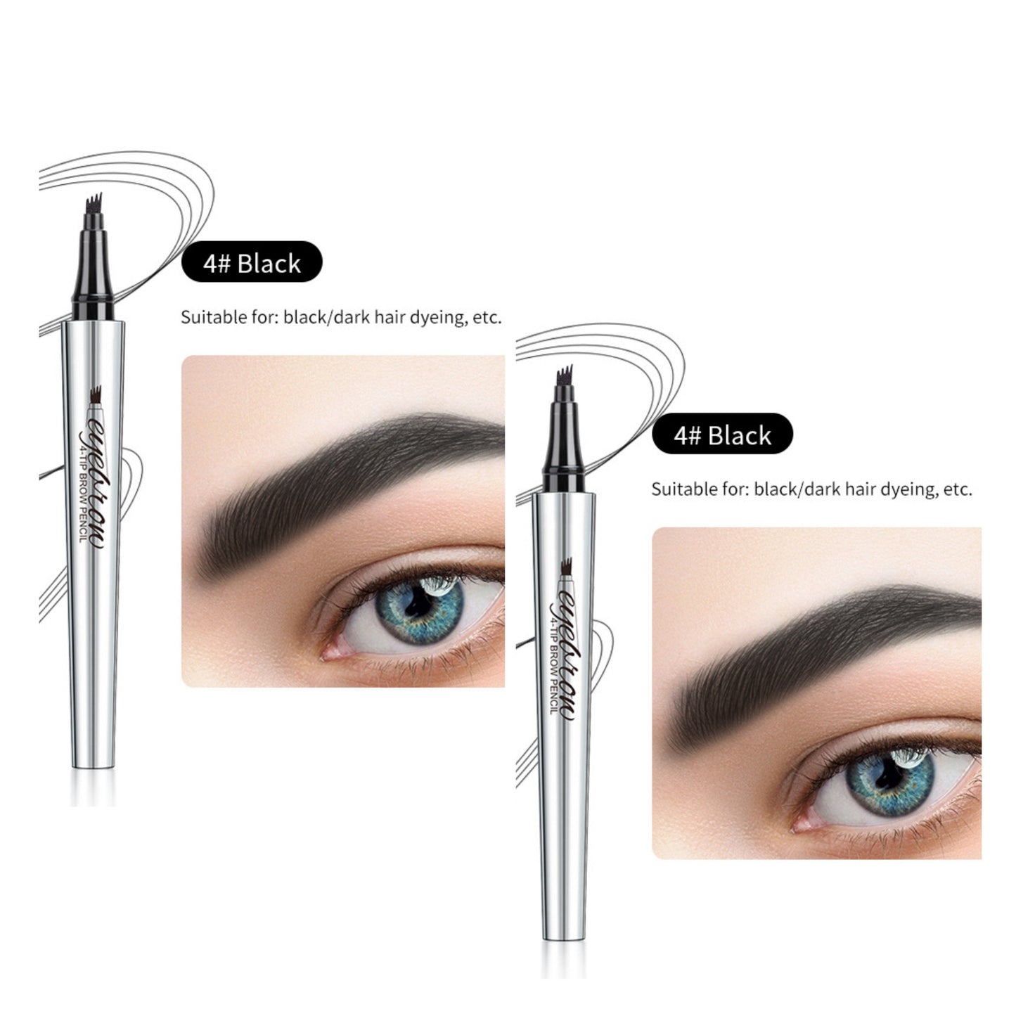 BUY 1 GET 1 FREE(🎉 2 PCS)🎉High Quality 3D Waterproof Microblading Eyebrow Pen 4 Fork Tip Tattoo Pencil