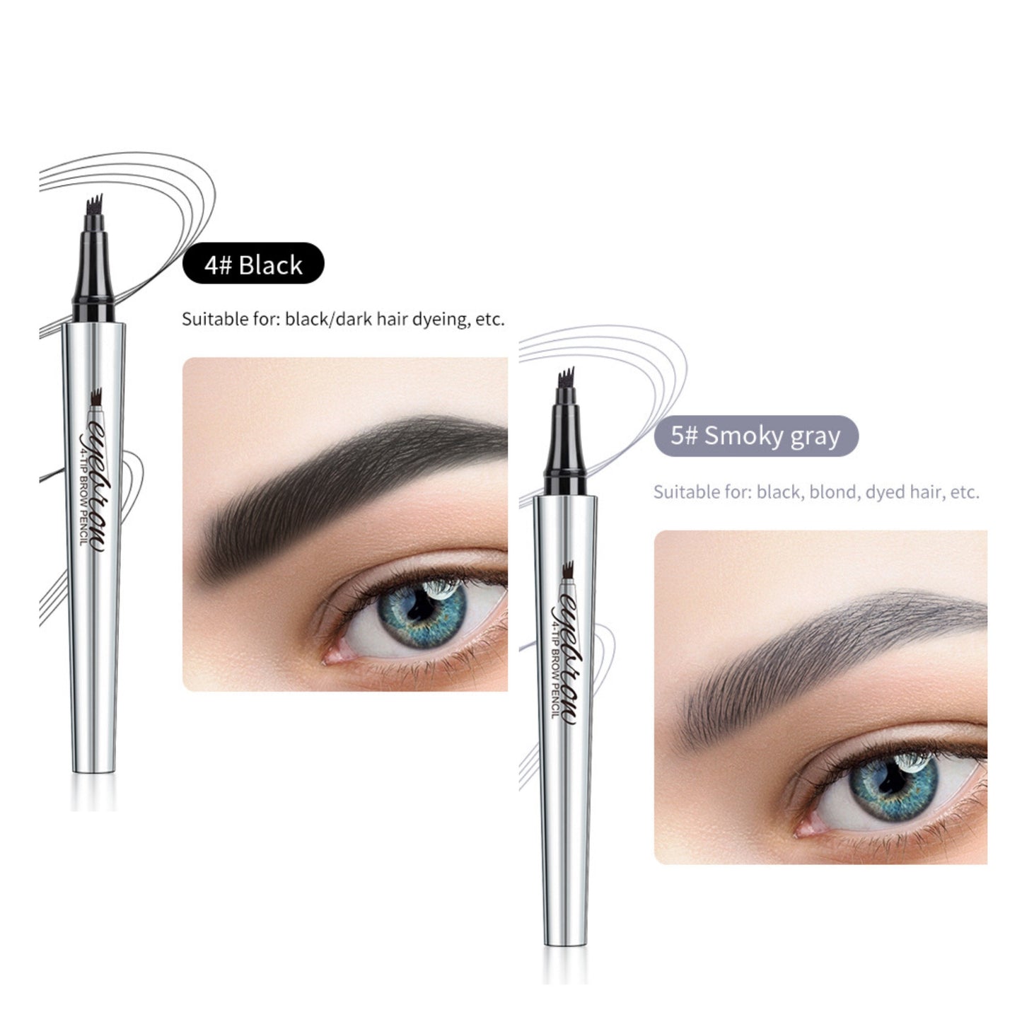 BUY 1 GET 1 FREE(🎉 2 PCS)🎉High Quality 3D Waterproof Microblading Eyebrow Pen 4 Fork Tip Tattoo Pencil