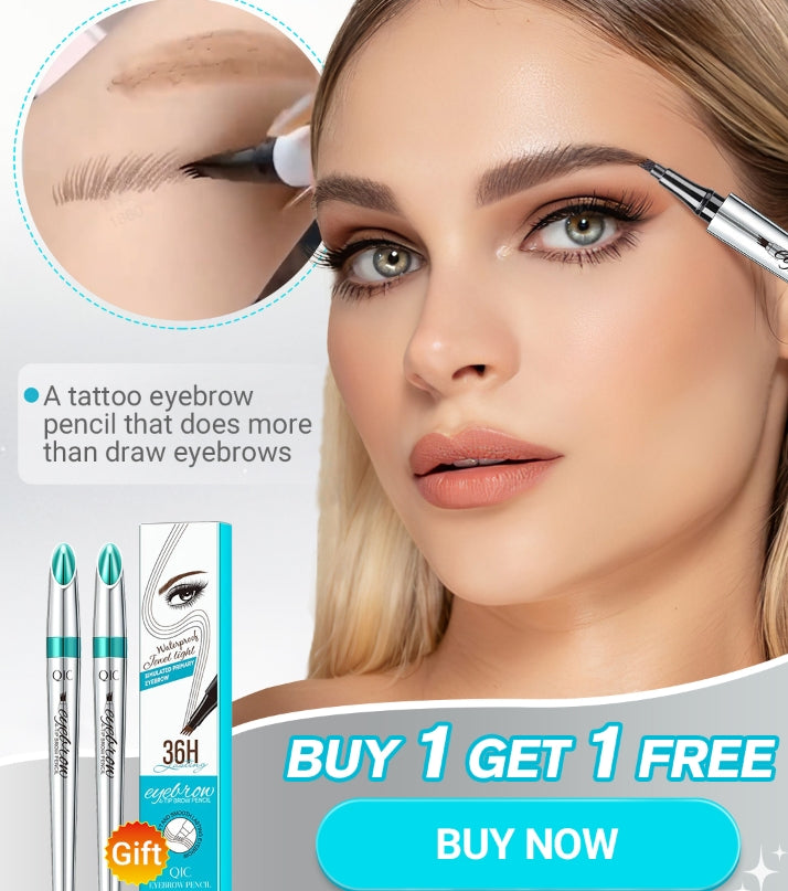 BUY 1 GET 1 FREE(🎉 2 PCS)🎉High Quality 3D Waterproof Microblading Eyebrow Pen 4 Fork Tip Tattoo Pencil