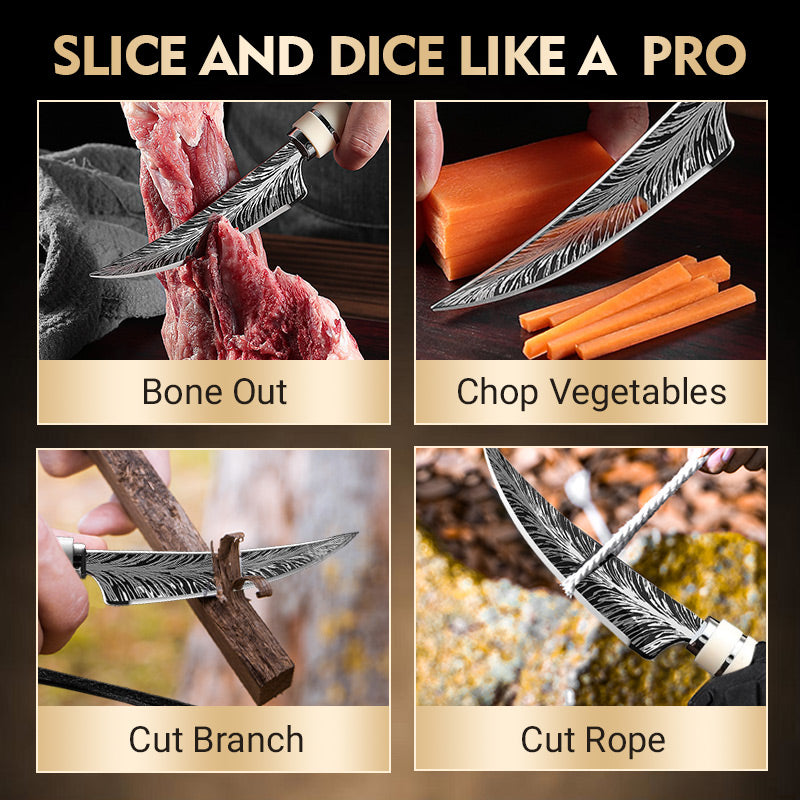 🔥🔥Buy 3 get 1 free🔥Sharp Curved Blade Boning Knife Set with Gift Box