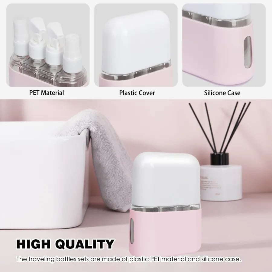 🔥Travel Smarter🔥Mini Shampoo Dispenser Portable Travel Bottle Set
