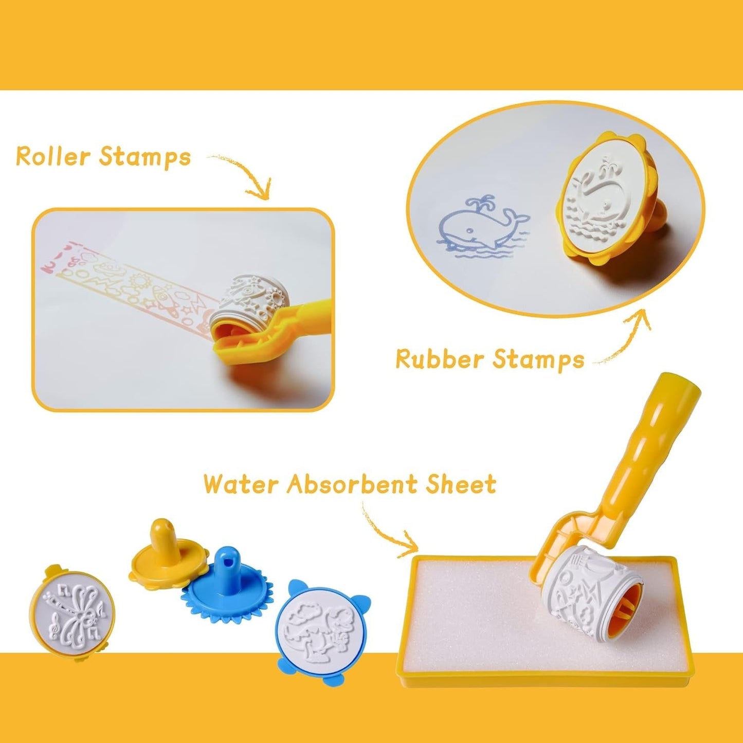 š„Water Doodle Mat, Aqua Painting Drawing Mat Mess Free Learning Toy Mat