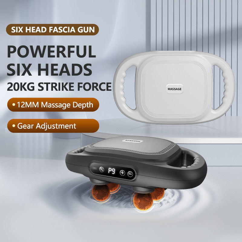 🔥51% off 🔥 New six-head Fascia Gun deep muscle tissue massager
