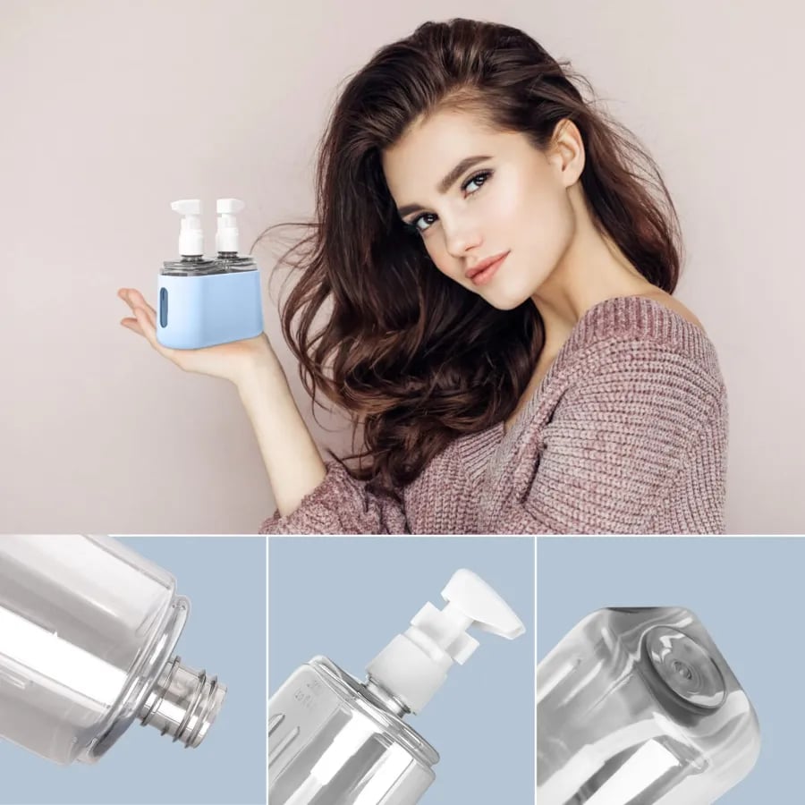 🔥Travel Smarter🔥Mini Shampoo Dispenser Portable Travel Bottle Set