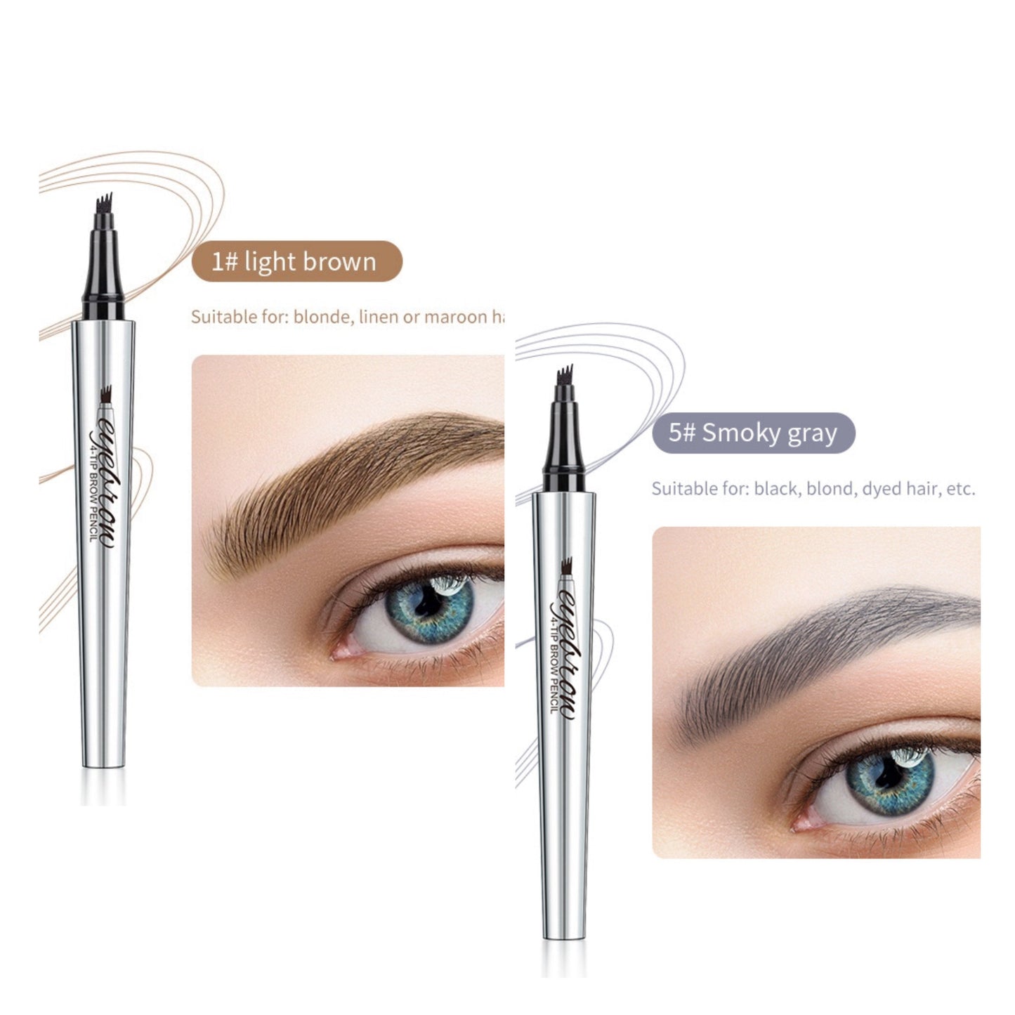 BUY 1 GET 1 FREE(🎉 2 PCS)🎉High Quality 3D Waterproof Microblading Eyebrow Pen 4 Fork Tip Tattoo Pencil