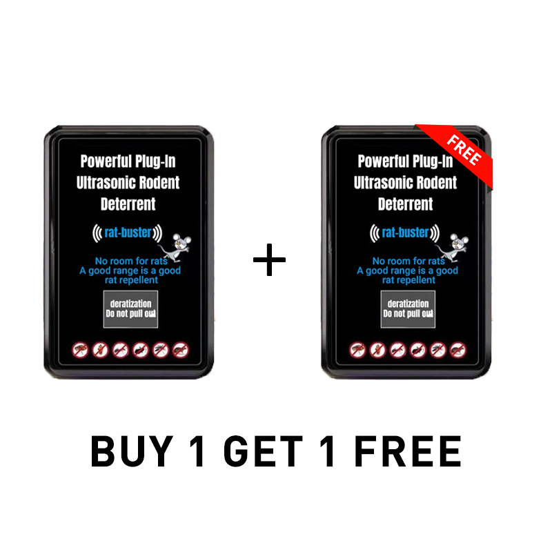 š„LAST DAY PROMOTION - BUY 1 GET 1 FREE!!š„Powerful Plug-In Ultrasonic Rodent Deterrent