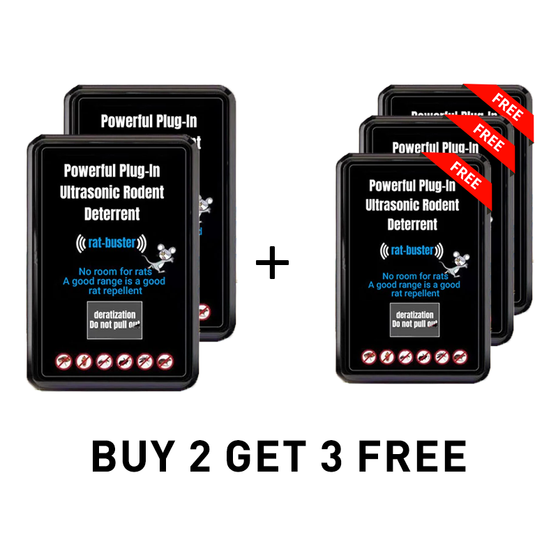 š„LAST DAY PROMOTION - BUY 1 GET 1 FREE!!š„Powerful Plug-In Ultrasonic Rodent Deterrent