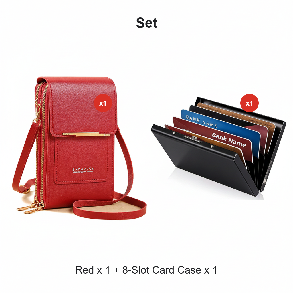 🔥Last Day Promotion:50% OFF👜 📱 Simple and elegant women's touchscreen crossbody phone wallet