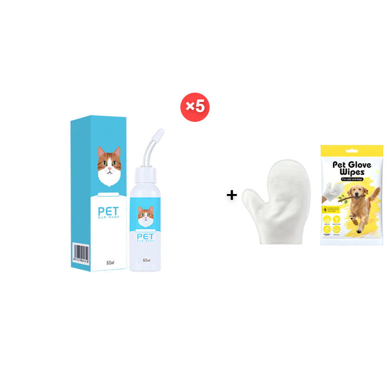 🐶🐱 Ear cleaner, Relieves itching in dogs & cats