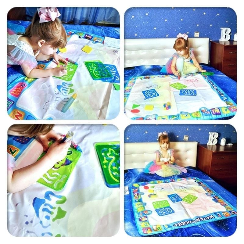 š„Water Doodle Mat, Aqua Painting Drawing Mat Mess Free Learning Toy Mat