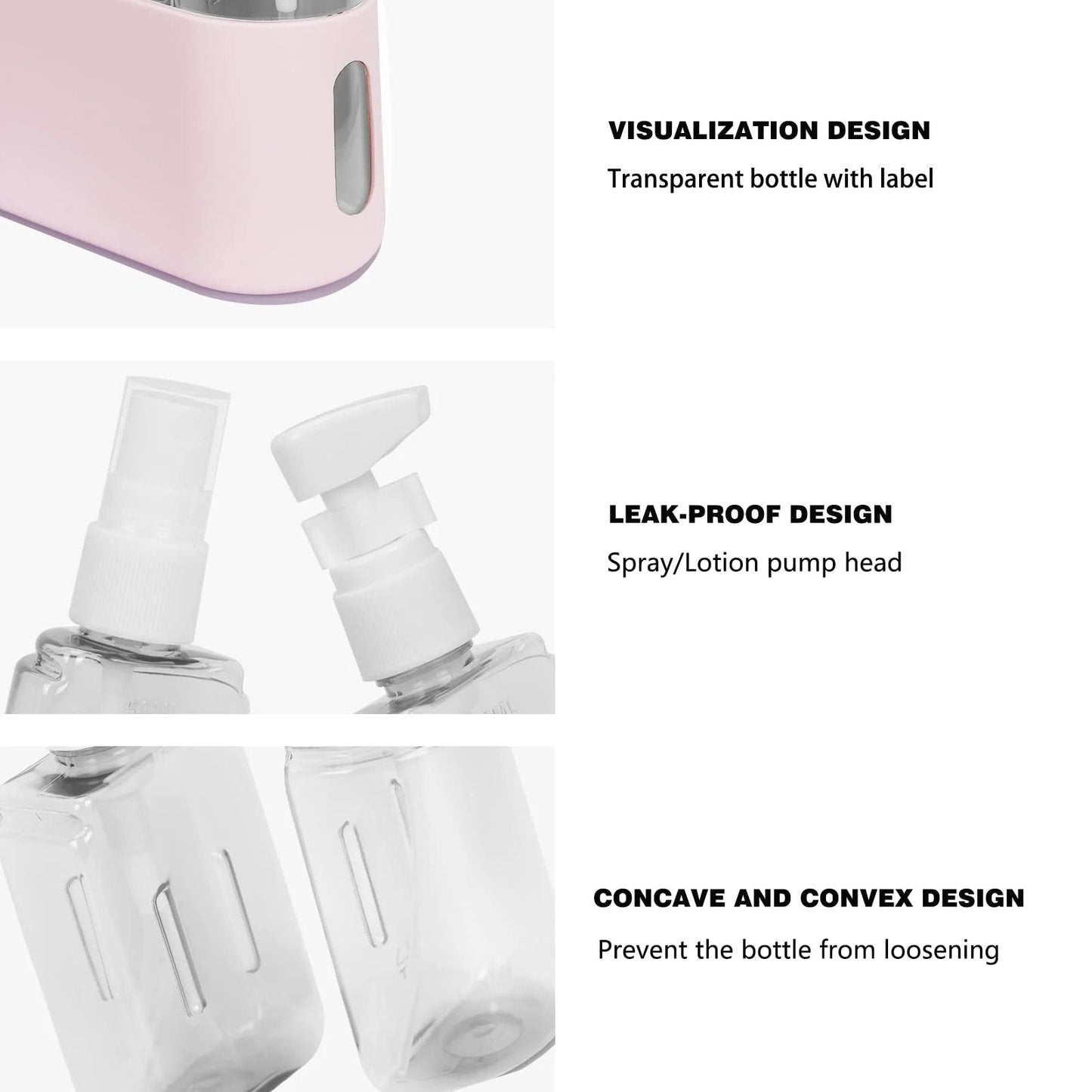 🔥Travel Smarter🔥Mini Shampoo Dispenser Portable Travel Bottle Set