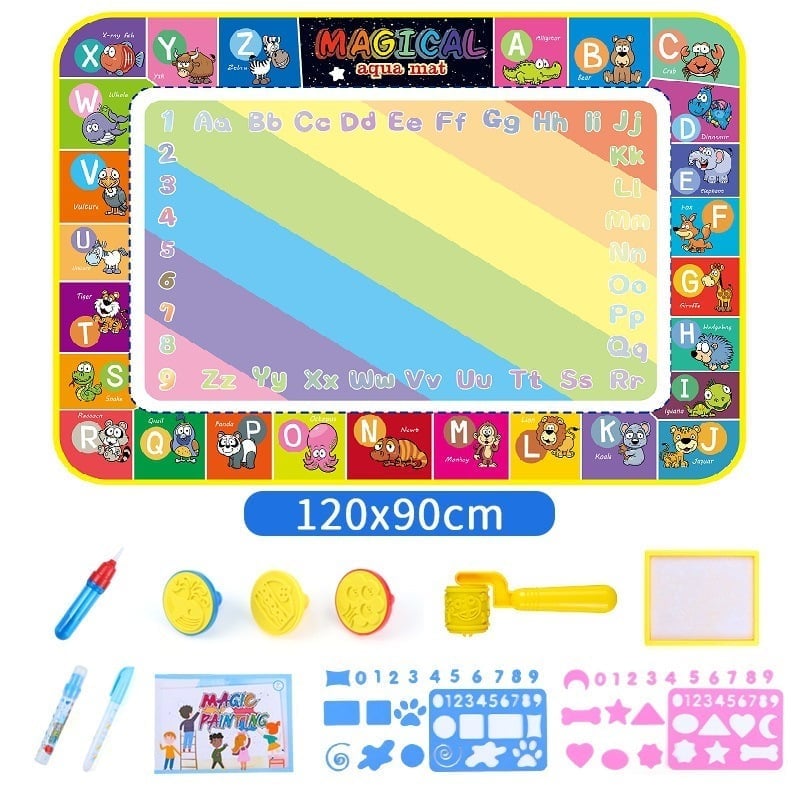 š„Water Doodle Mat, Aqua Painting Drawing Mat Mess Free Learning Toy Mat