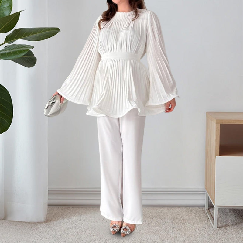 ✈️Summer Essentials📦Two-Piece Suit Made Of Pleated Fabric(free shipping)