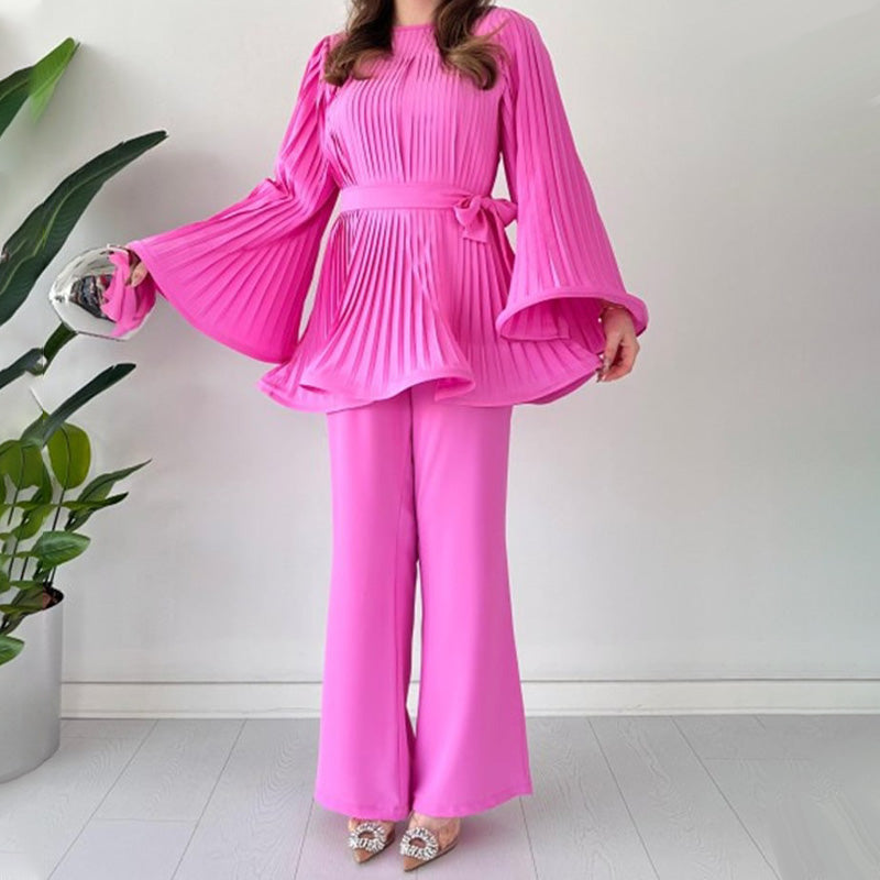 ✈️Summer Essentials📦Two-Piece Suit Made Of Pleated Fabric(free shipping)