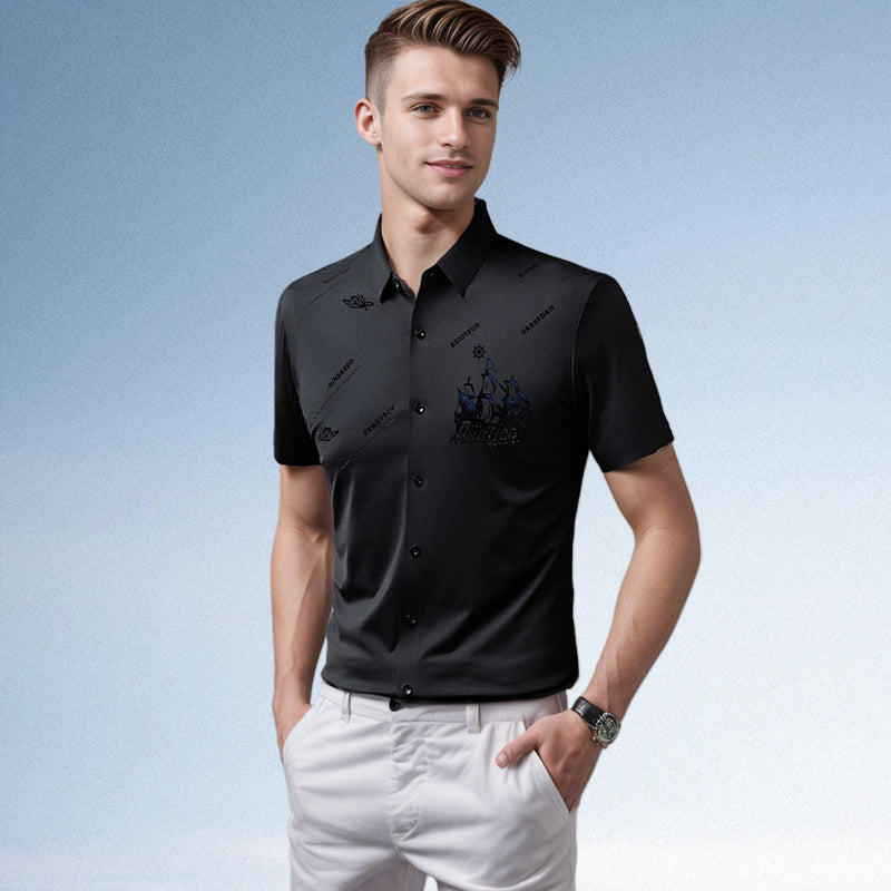 🔥Hot Sale (50% OFF)🔥Men's Business Short Sleeve Button-Down Shirt