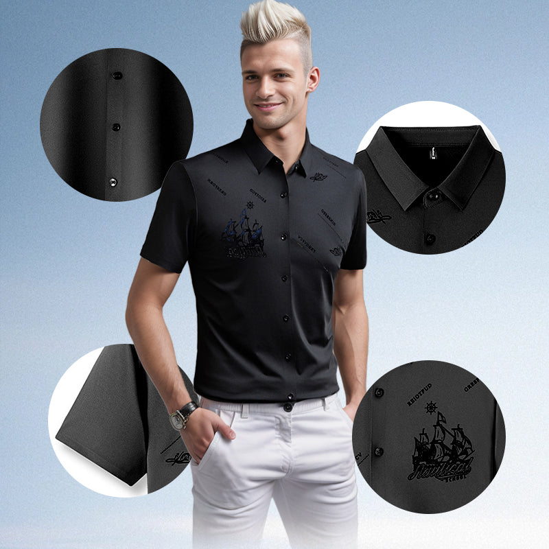 🔥Hot Sale (50% OFF)🔥Men's Business Short Sleeve Button-Down Shirt