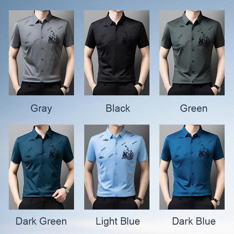 🔥Hot Sale (50% OFF)🔥Men's Business Short Sleeve Button-Down Shirt