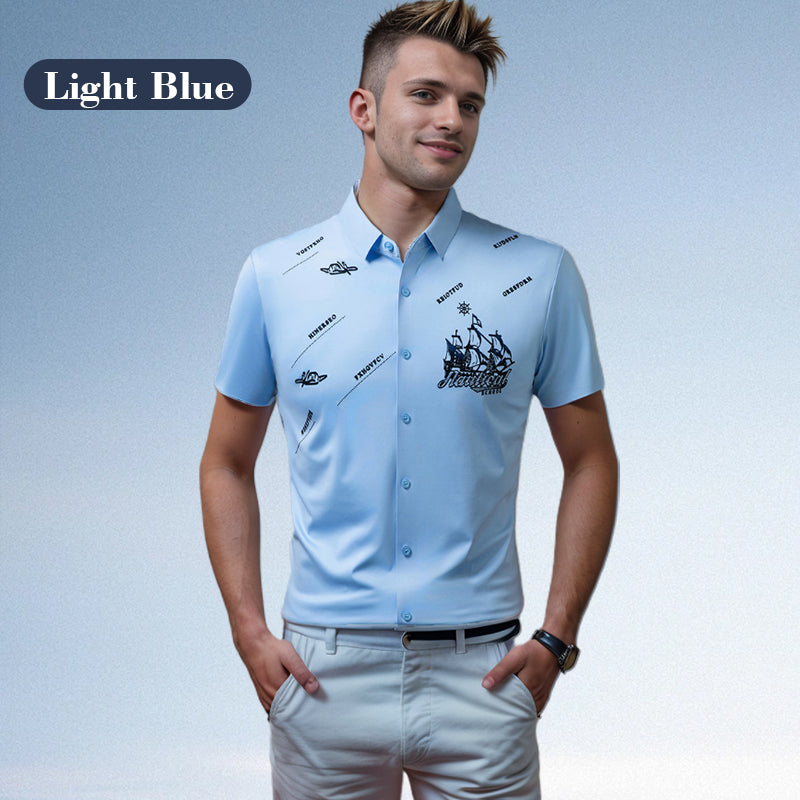 🔥Hot Sale (50% OFF)🔥Men's Business Short Sleeve Button-Down Shirt