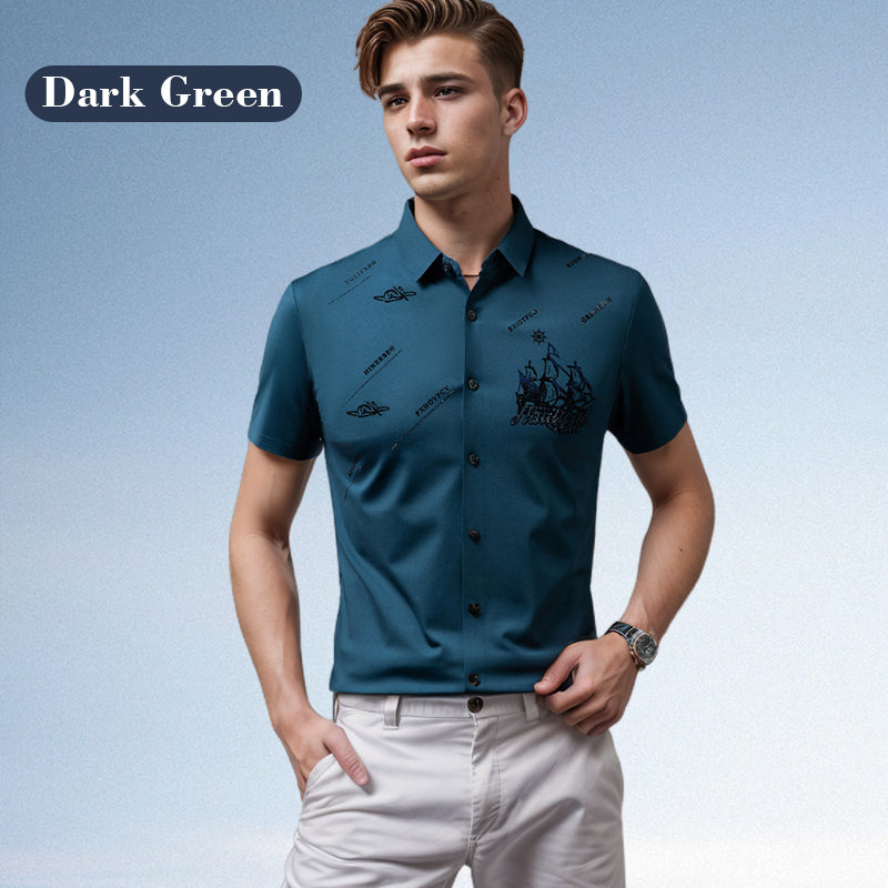 🔥Hot Sale (50% OFF)🔥Men's Business Short Sleeve Button-Down Shirt