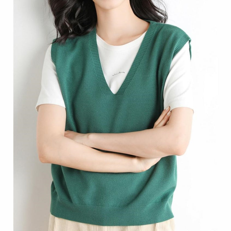 🍁Hot Sale 49% off🍁Women's Ultra-Soft V-Neck Knit Vest