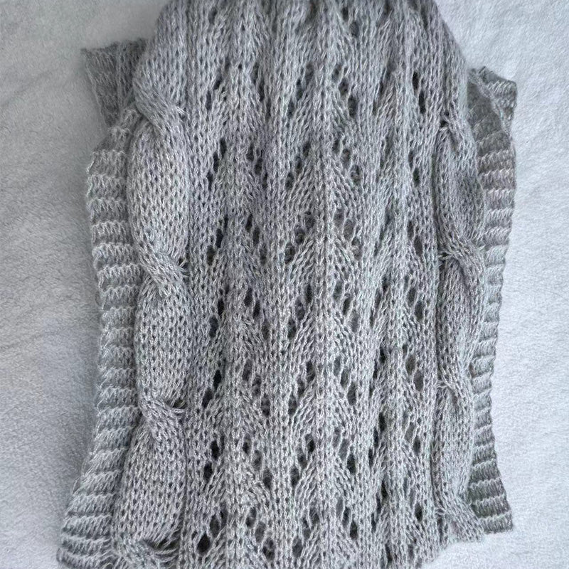 💝Hot sale 50% OFF🔥Women’s Knitted Cut-Out Shawl Poncho Wrap