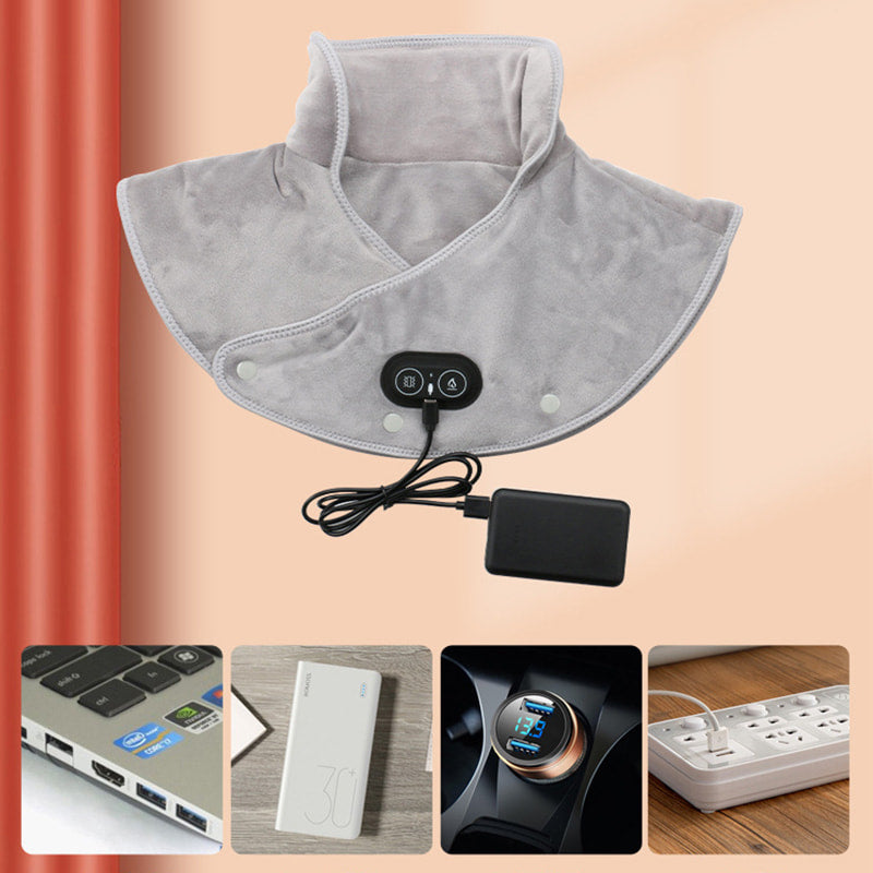 🔥This week's special price:£18.99!!🔥Electric Neck and Shoulder Heating Pad with Vibration