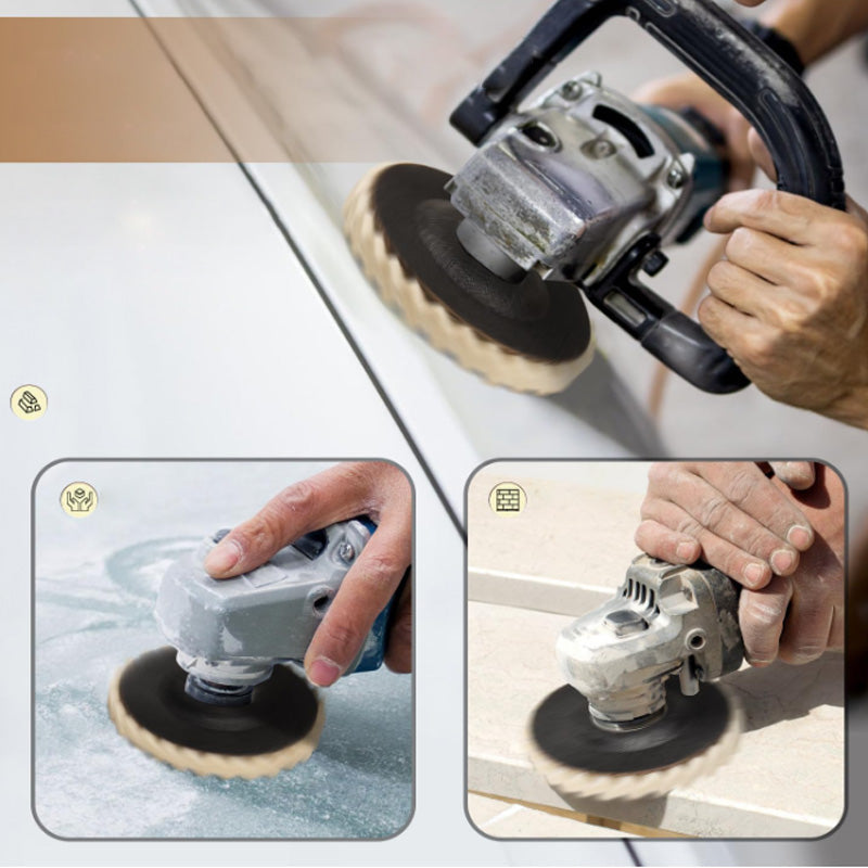 Wool felt flap disc polishing disc