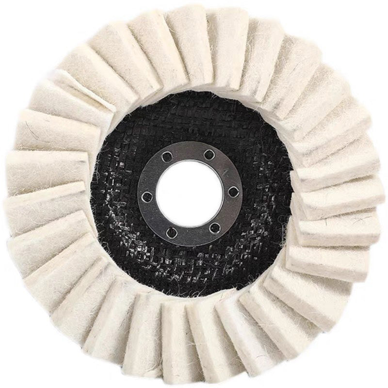 Wool felt flap disc polishing disc