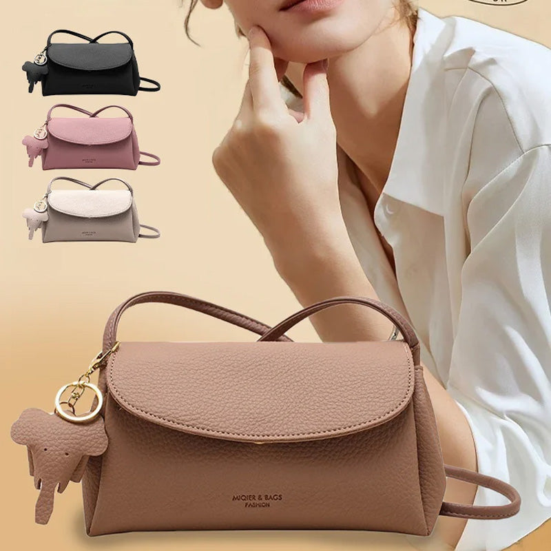 👜Women's High end Fashion Crossbody Bag with Elephant Pendant