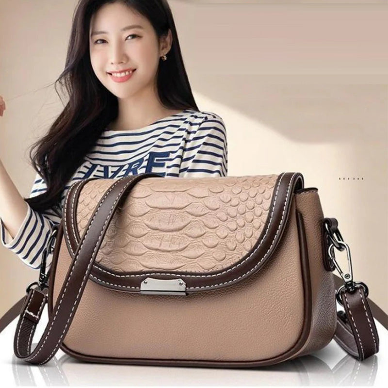 Women's Faux Leather Small Square Crossbody Bag