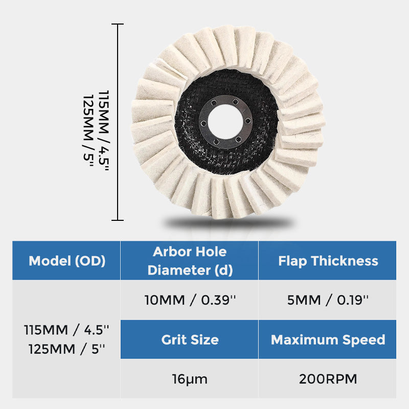 💯HOT SALE 50% OFF🔥Wool Felt Flap Polishing Disc
