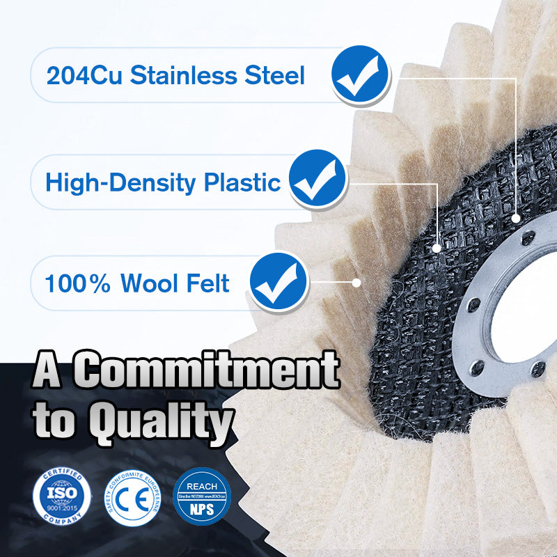 💯HOT SALE 50% OFF🔥Wool Felt Flap Polishing Disc