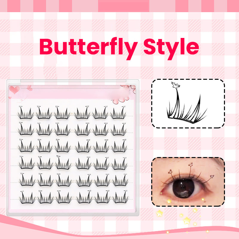 36PCS Self-Adhesive Glue-Free Individual Cluster Lashes Kit
