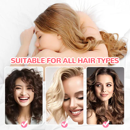 ⏳Buy 1 Get 1 Free💥Heat-Free Curlers in Strawberry Shape with Mushroom Design – Set of 6 Pieces