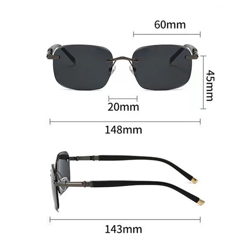 ✨LAST DAY SALE 49% OFF✨High Definition Rimless Protective Sunglasses