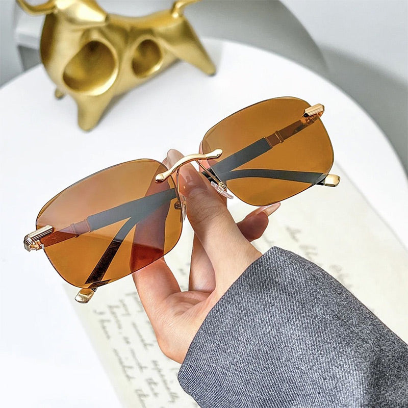 ✨LAST DAY SALE 49% OFF✨High Definition Rimless Protective Sunglasses