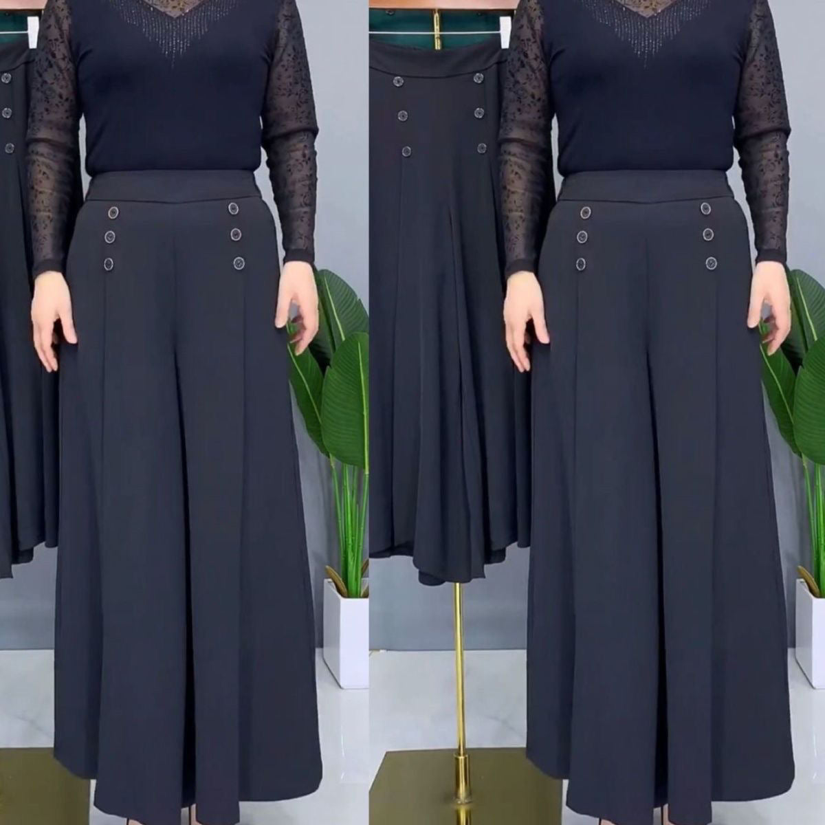 šHot Sale-Pleated Wide Leg Pants