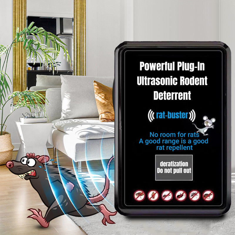 š„LAST DAY PROMOTION - BUY 1 GET 1 FREE!!š„Powerful Plug-In Ultrasonic Rodent Deterrent