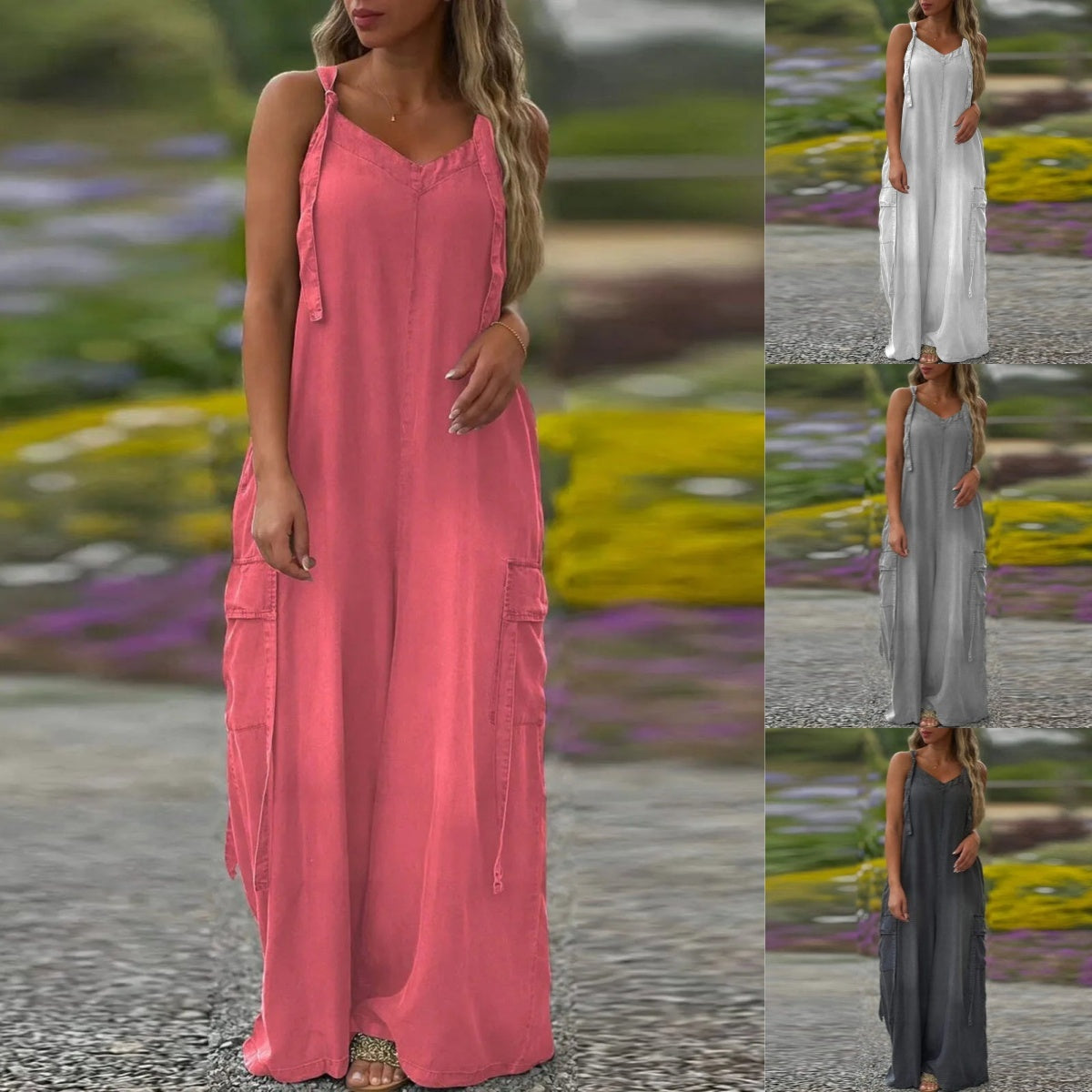 👗🎉"2025 summer jumpsuit" -50% OFF for a Limited Time🎉 Comfortable and Pocket-Friendly, A Summer Must-Have!