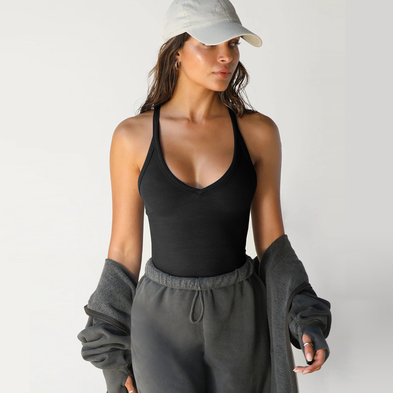 ✨ Effortless Style, Everyday Comfort - Deep V-Neck Tank Top ✨