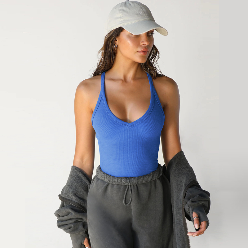 ✨ Effortless Style, Everyday Comfort - Deep V-Neck Tank Top ✨
