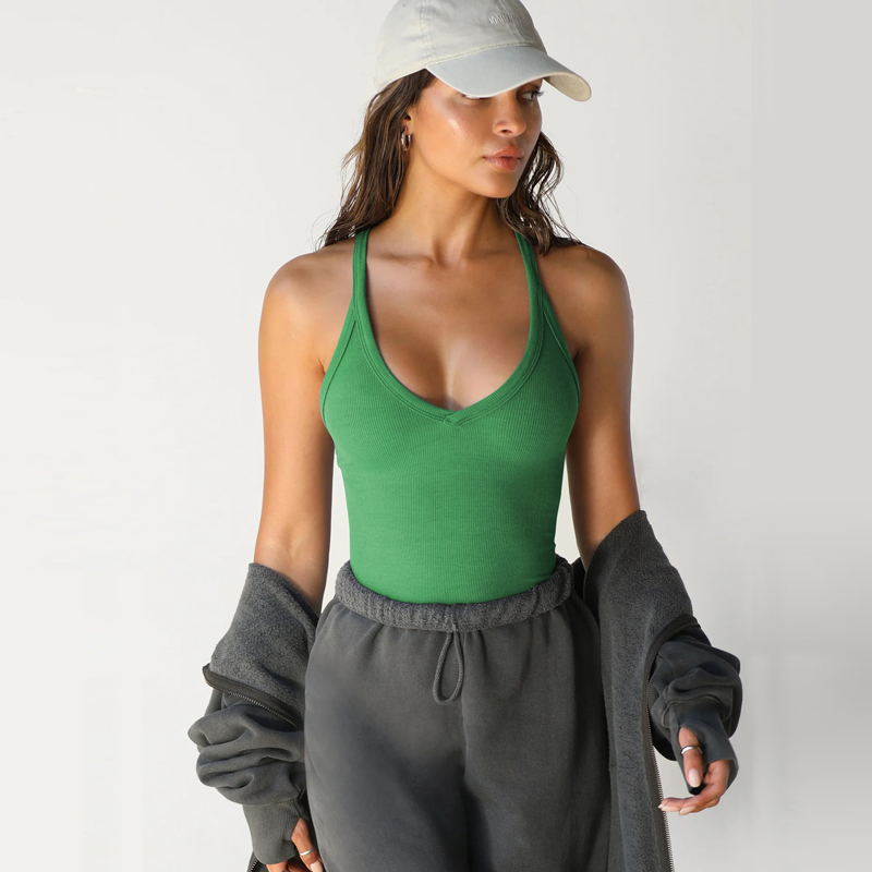 ✨ Effortless Style, Everyday Comfort - Deep V-Neck Tank Top ✨